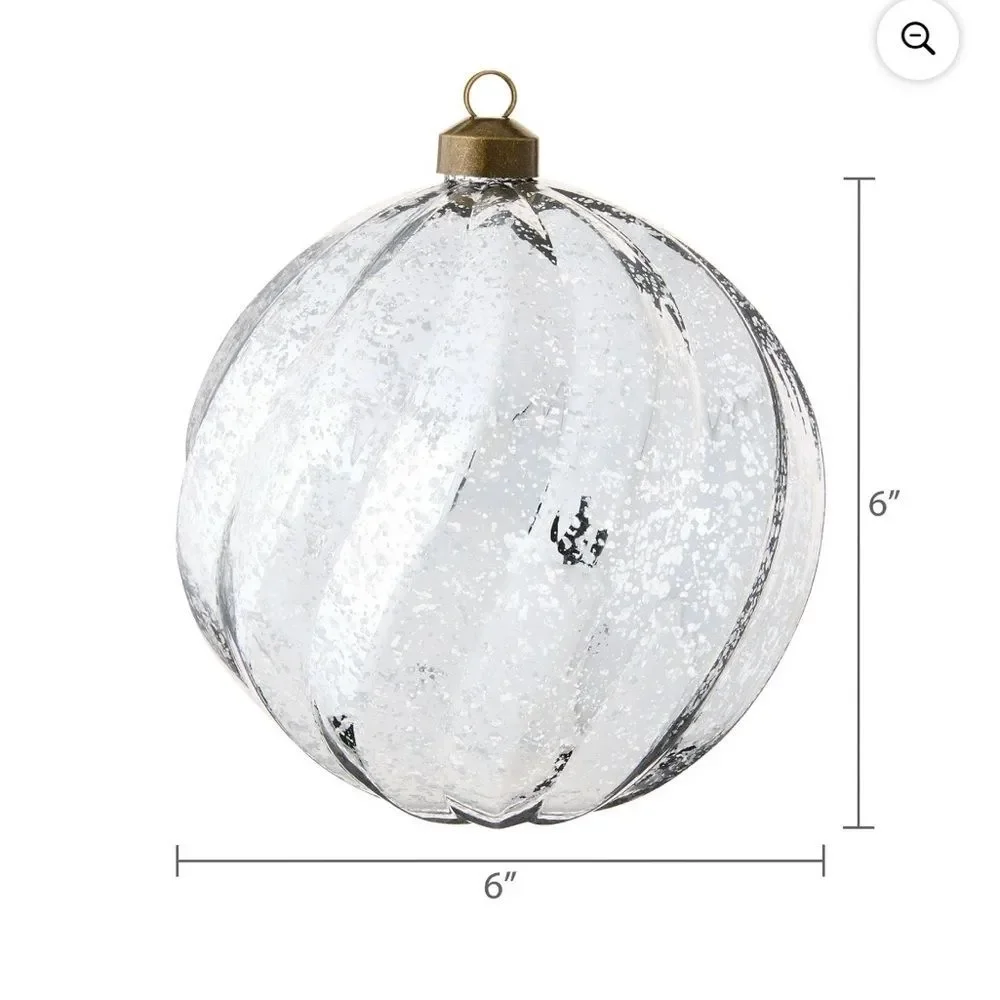 My Texas House Shatterproof Mercury Ornaments Silver 3 Count